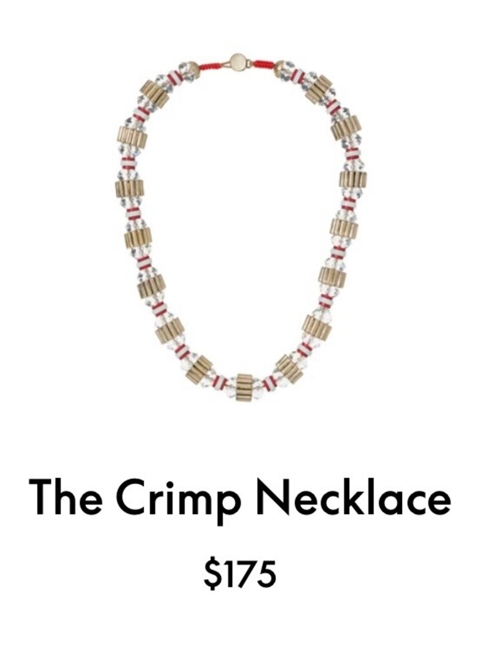 ROXANNE ASSOULIN The Crimp Necklace Firm Price